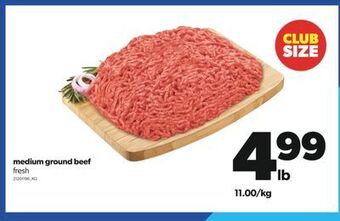Real Canadian Superstore Medium ground beef offer