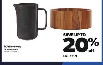 Real Canadian Superstore Pc® dinnerware or serveware offer