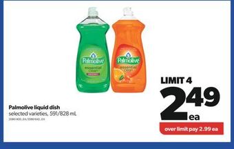 Real Canadian Superstore Palmolive liquid dish, 591/828 ml offer
