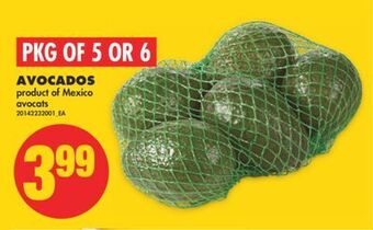 No Frills Avocados, pkg of 5 or 6 offer