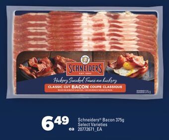 Real Canadian Superstore Schneiders® bacon 375g offer