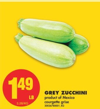 No Frills Grey zucchini offer