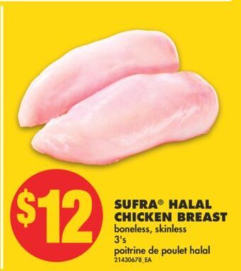 No Frills Sufra® halal chicken breast, 3's offer