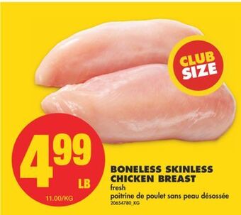 No Frills Boneless skinless chicken breast offer