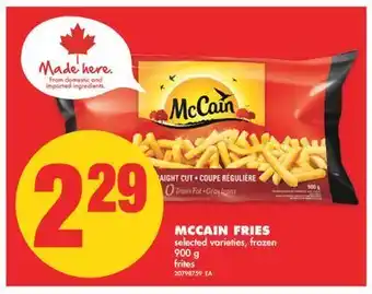 No Frills Mccain fries, 900 g offer
