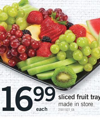 Fortinos Sliced fruit tray offer