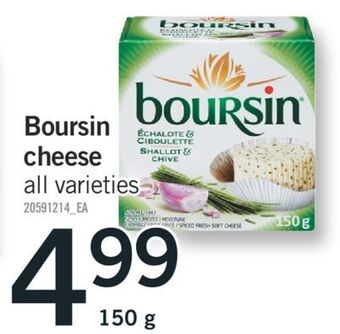 Fortinos Boursin cheese, 150 g offer