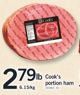 Fortinos Cook's portion ham offer