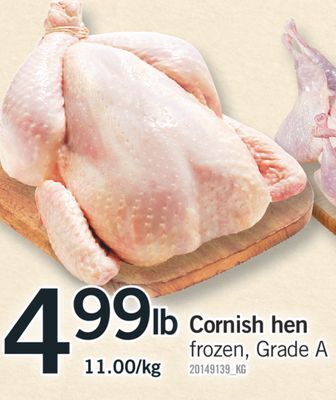 Fortinos Cornish hen offer