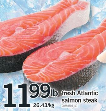 Fortinos Fresh atlantic salmon steak offer