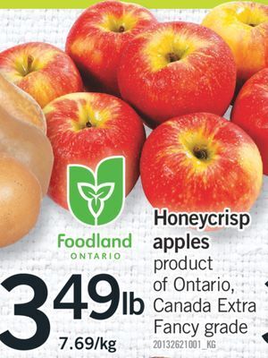Fortinos Honeycrisp apples offer