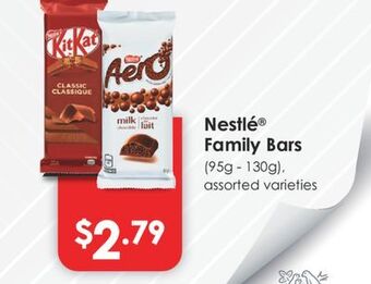 Fortinos Nestlé® family bars, 95g - 130g offer