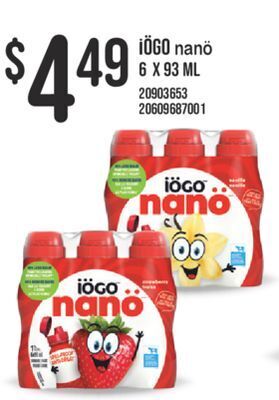 Fortinos Iögo nanö, 6 x 93 ml offer