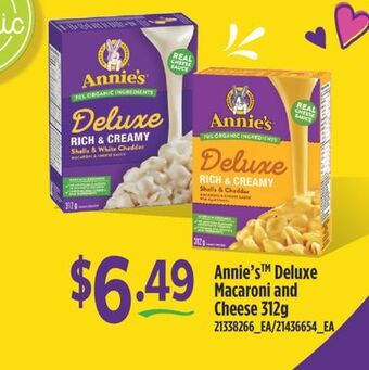 Fortinos Annie's deluxe macaroni and cheese, 312g offer