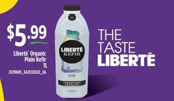 Fortinos Liberté® organic plain kefir, 1l offer