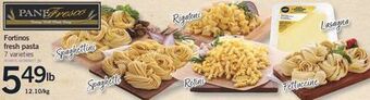 Fortinos Fortinos fresh pasta offer