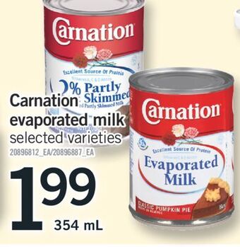 Fortinos Carnation evaporated milk, 354 ml offer