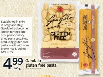 Fortinos Garofalo gluten free pasta, 400 g offer