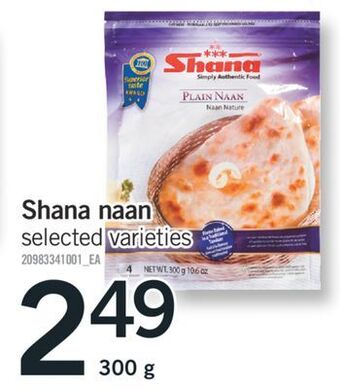 Fortinos Shana naan, 300 g offer