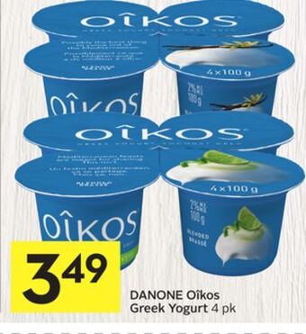 Foodland Danone oîkos greek yogurt 4 pk offer