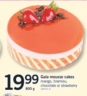 Fortinos Gala mousse cakes, 800 g offer