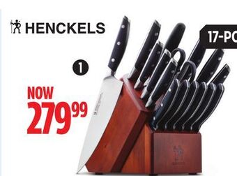 Canadian Tire Henckels 17-pc elevation knife block set offer