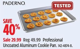 Canadian Tire Paderno professional uncoated aluminum cookie pan offer