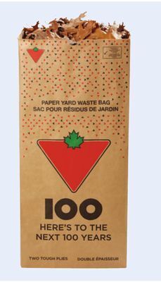 Canadian Tire Yard waste 2-ply paper bags, 20-pack offer