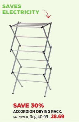 Canadian Tire Type a accordion drying rack offer