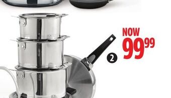 Canadian Tire Heritage the rock 14-pc non-stick t-lock stainless-steel cookset offer