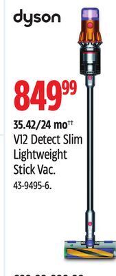 Canadian Tire Dyson v12 detect slim lightweight stick vac offer