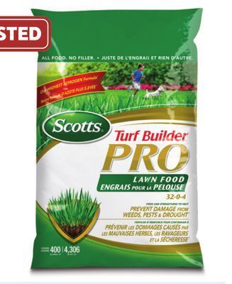 Canadian Tire Scotts turf builder pro lawn food offer