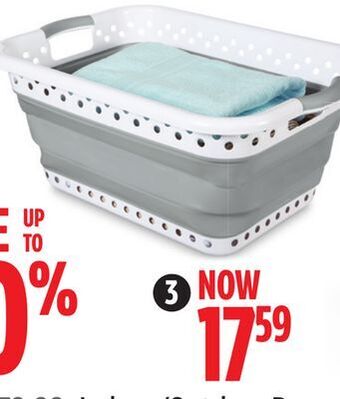 Canadian Tire Type a collapsible laundry basket offer