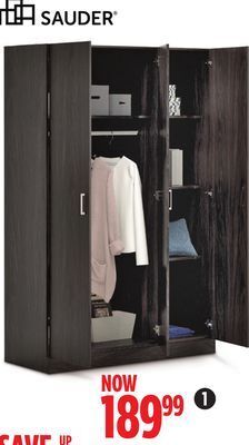 Canadian Tire Sauder 3-door wardrobe offer