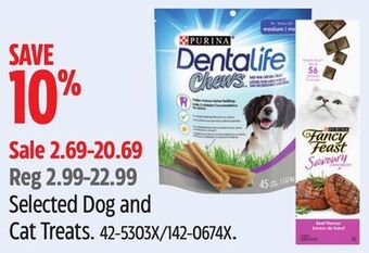 Canadian Tire Selected dog and cat treats offer