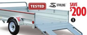 Canadian Tire Stirling galvalume plus utility trailer, 5-ft x 7-ft offer