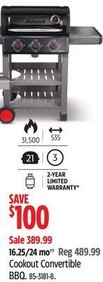 Canadian Tire Coleman cookout convertible bbq offer
