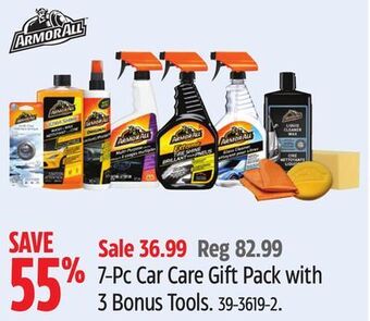 Canadian Tire Armor all 7-pc car care gift pack with 3 bonus tools offer