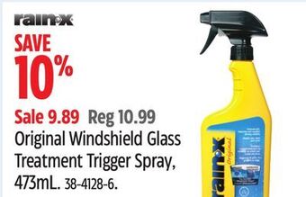 Canadian Tire Rain-x original windshield glass treatment trigger spray, 473m offer