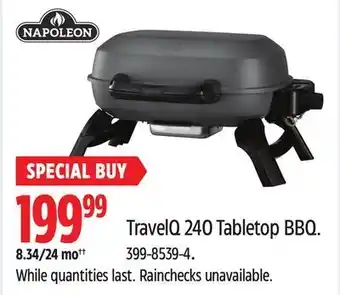 Canadian Tire Napoleon travelq 240 tabletop bbq offer
