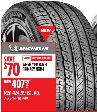 Canadian Tire Michelin tires offer