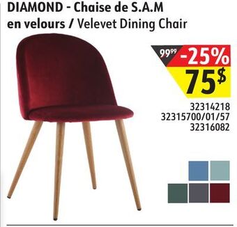 Sushi Shop Velevet dining chair offer
