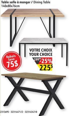 Sushi Shop Dining table offer