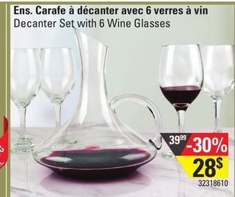 Sushi Shop Decanter set with 6 wine glasses offer