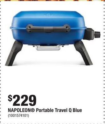 Home Depot Napoleon® portable travel q blue offer