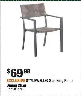 Home Depot Exclusive stylewell® stacking patio dining chair offer