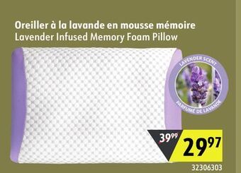 Sushi Shop Lavender infused memory foam pillow offer