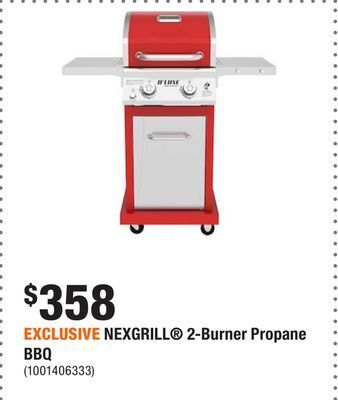 Home Depot Exclusive nexgrill® 2-burner propane bbq offer