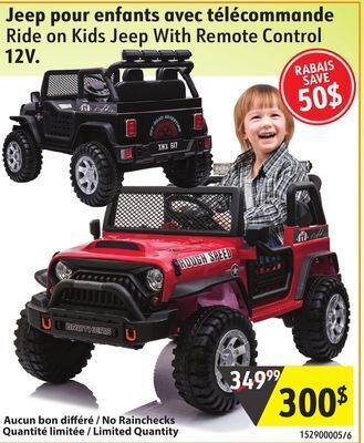 Sushi Shop Ride on kids jeep with remote control offer