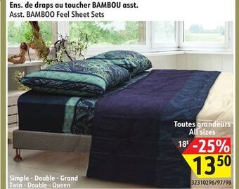 Sushi Shop Asst. bamboo feel sheet sets offer
